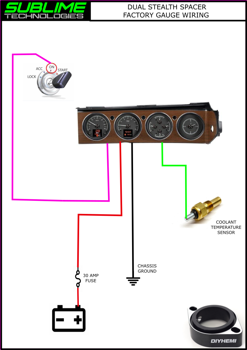Dual Stealth Thermostat Spacer - Sublime Technologies Branded (MAC-4001)